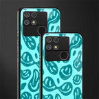 acid smiles turquoise edition back phone cover | glass case for realme narzo 50a