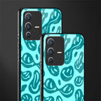 acid smiles turquoise edition glass case for vivo v23 5g image-2
