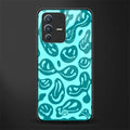 acid smiles turquoise edition glass case for vivo v23 5g image