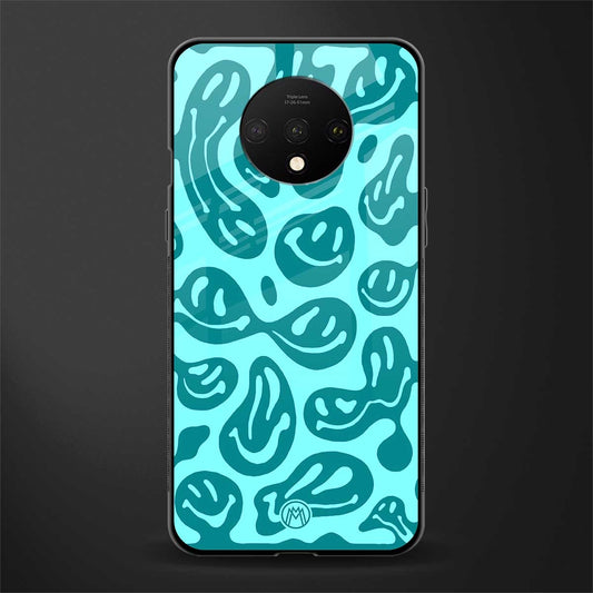 acid smiles turquoise edition glass case for oneplus 7t image