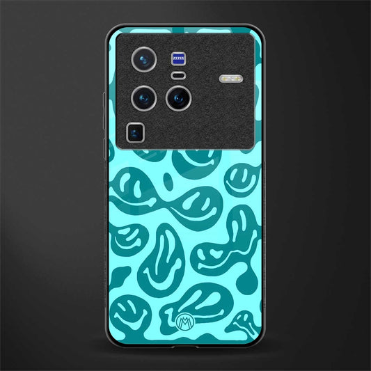 acid smiles turquoise edition glass case for vivo x80 pro 5g image