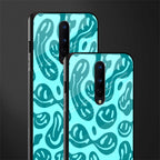 acid smiles turquoise edition glass case for oneplus 8 image-2