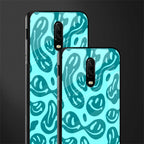 acid smiles turquoise edition glass case for oneplus 6t image-2