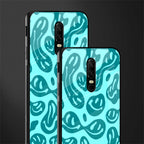 acid smiles turquoise edition glass case for oneplus 6 image-2