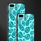 acid smiles turquoise edition glass case for iphone 7 plus image-2