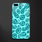 acid smiles turquoise edition glass case for iphone 7 plus image
