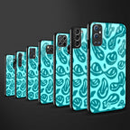 acid smiles turquoise edition glass case for redmi 9c image-3