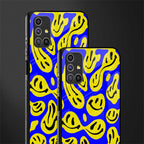 acid smiles yellow blue glass case for samsung galaxy m51 image-2