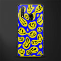 acid smiles yellow blue glass case for vivo y19 image
