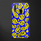 acid smiles yellow blue glass case for vivo y19 image
