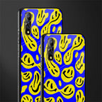 acid smiles yellow blue glass case for vivo s1 image-2