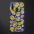 acid smiles yellow blue glass case for vivo z1 pro image
