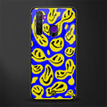 acid smiles yellow blue glass case for realme 5 image