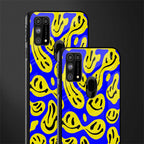 acid smiles yellow blue glass case for samsung galaxy m31 prime edition image-2