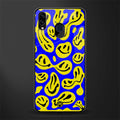 acid smiles yellow blue glass case for samsung galaxy m10s image