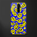 acid smiles yellow blue glass case for redmi note 8 pro image