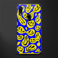 acid smiles yellow blue glass case for redmi 7redmi y3 image