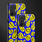 acid smiles yellow blue glass case for mi 11t pro 5g image-2