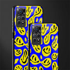 acid smiles yellow blue glass case for redmi note 11s image-2