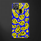 acid smiles yellow blue glass case for realme c25 realme c25s image