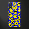 acid smiles yellow blue glass case for vivo y20i vivo y20t image
