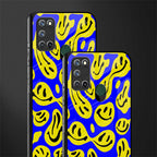 acid smiles yellow blue glass case for realme 7i image-2