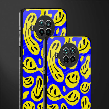 acid smiles yellow blue glass case for mi 10i image-2