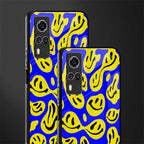 acid smiles yellow blue glass case for vivo y31 image-2