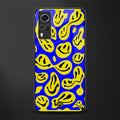 acid smiles yellow blue glass case for vivo y51 image