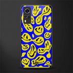 acid smiles yellow blue glass case for vivo y51 image