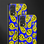 acid smiles yellow blue glass case for realme x7 pro image-2