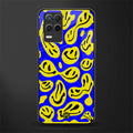 acid smiles yellow blue glass case for realme narzo 30 5g image