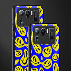 acid smiles yellow blue glass case for mi 11 ultra 5g image-2