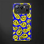 acid smiles yellow blue glass case for mi 11 ultra 5g image