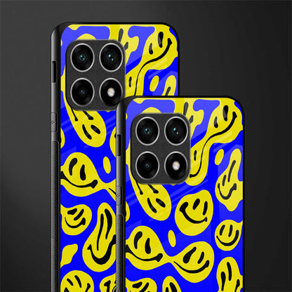 acid smiles yellow blue glass case for oneplus 10 pro 5g image-2