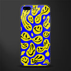 acid smiles yellow blue glass case for iphone 7 plus image