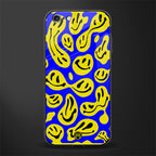 acid smiles yellow blue glass case for iphone 6s plus image