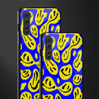 acid smiles yellow blue glass case for oneplus nord ac2001 image-2