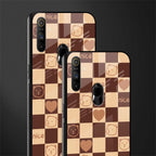 aesthetic bear pattern brown edition glass case for realme narzo 10a image-2