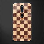 aesthetic bear pattern brown edition glass case for oppo f11 pro image