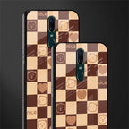 aesthetic bear pattern brown edition glass case for oppo f11 image-2