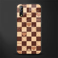 aesthetic bear pattern brown edition glass case for vivo z1x image