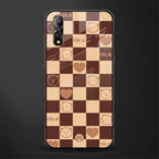 aesthetic bear pattern brown edition glass case for vivo z1x image