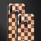 aesthetic bear pattern brown edition glass case for vivo z1 pro image-2