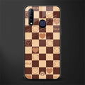 aesthetic bear pattern brown edition glass case for vivo z1 pro image
