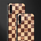 aesthetic bear pattern brown edition glass case for samsung galaxy a30s image-2