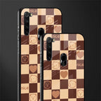 aesthetic bear pattern brown edition glass case for redmi note 8 image-2