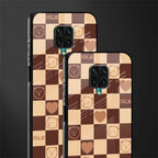 aesthetic bear pattern brown edition glass case for poco m2 pro image-2