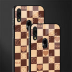 aesthetic bear pattern brown edition glass case for redmi note 7s image-2