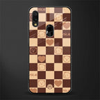 aesthetic bear pattern brown edition glass case for redmi note 7s image